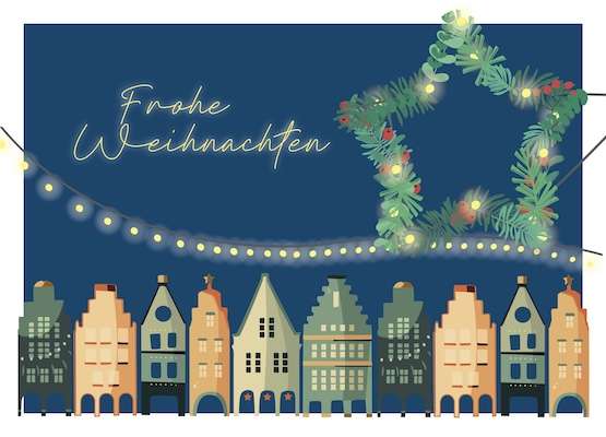 Postkarte Lichter Prinzipalmarkt mmm