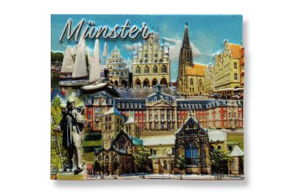 Relief-Magnet Münster