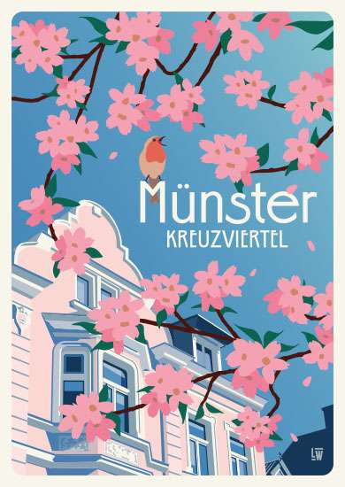 Poster Wentrup - Kreuzviertel Kirschblüte