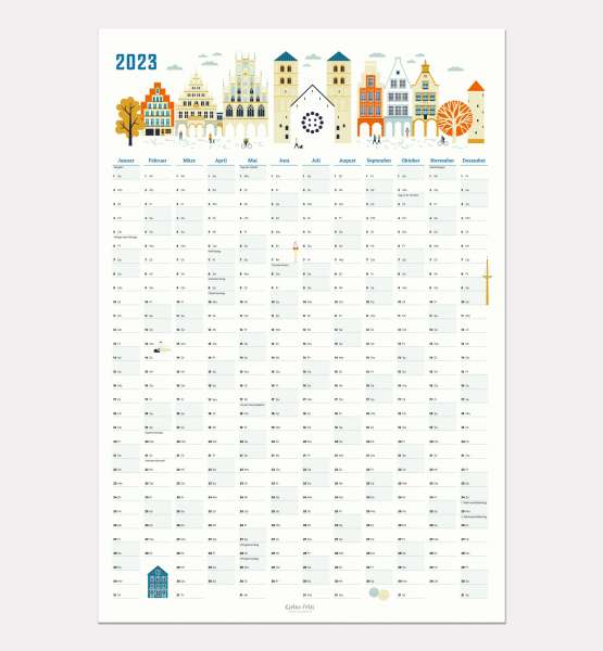 Jahresplaner Kalender 2023 Fehrl