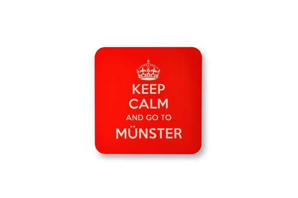 Untersetzer - Keep calm and go to Münster