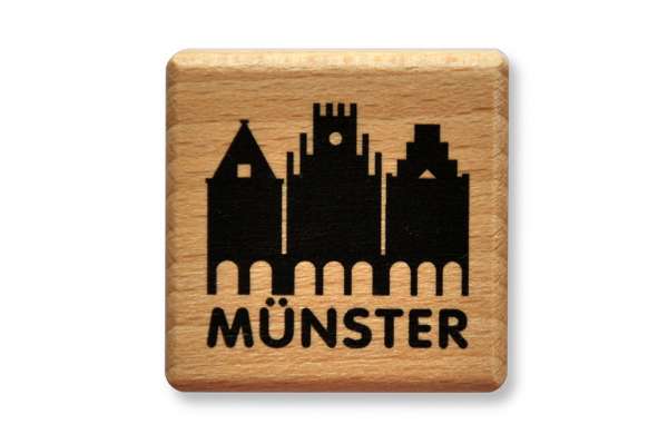 Stempel Rathaus und Giebelhäuser