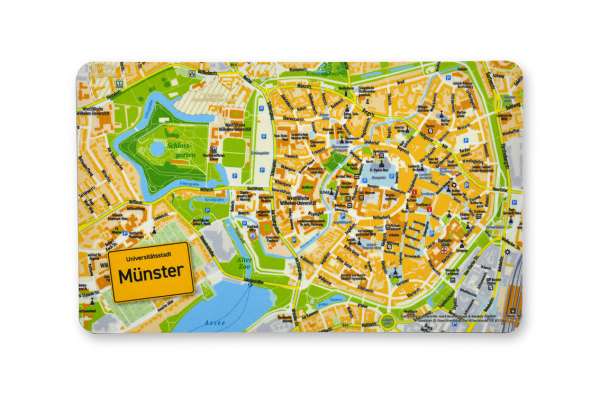 Frühstücksbrett Stadtplan