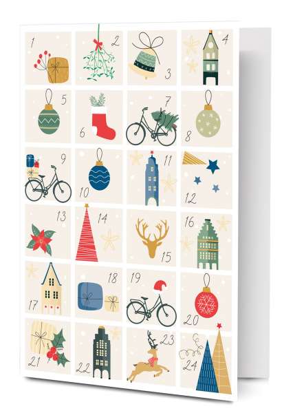 Klappkarte Adventskalender mmm