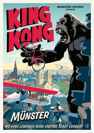 Postkarte Wentrup King Kong in Münster