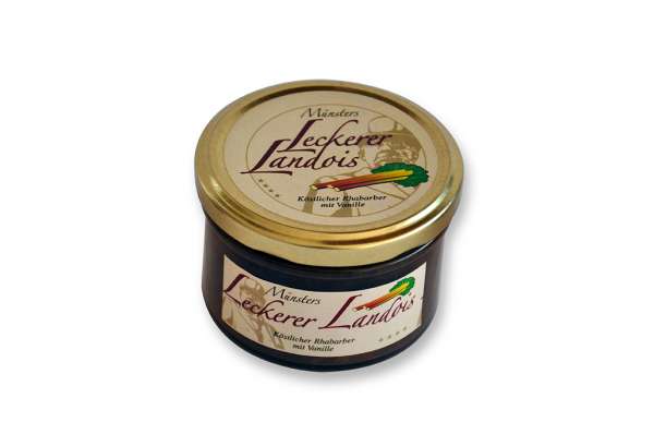 Leckerer Landois - Fruchtaufstrich Rhabarber mit Vanille